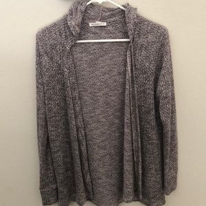 American Eagle burgundy light hooded sweater Small